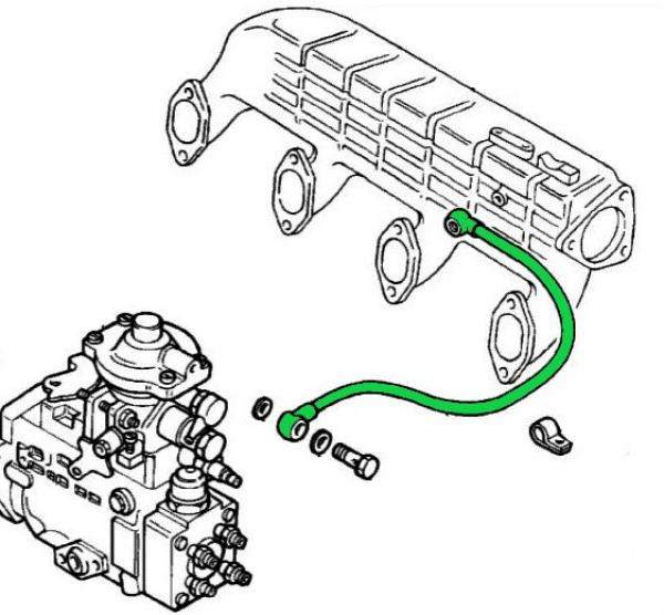 Rohr, Rücklaufleitung (7302952), FIAT / Lancia Original Teil